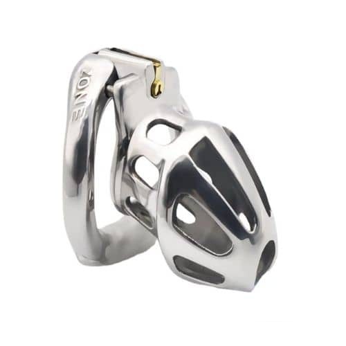 Open Close Movable Ring Stainless Steel Chastity Lock